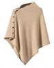 Large Shawl for Womens Spring and Autumn Versatile Diagonal Buckle Loose Cape Knitted Shawls
