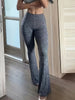 Slim High Waist Capris Sexy Bell Bottom Flare Tights Solid Y2k Women Clothes E Girl Aesthetic Streetwear Woman Pants