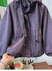 Korean Trench Coat Women Spring Autumn Loose Long Sleeve Casual All-Match Hooded Windbreaker Outerwear Ladies Overcoat