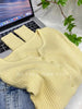V-Neck Temperament Small Fragrant Wind Women Loose Sweater Sweater All Sweater Coat Special Offer Cardigan