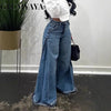 Women Streetwear Washed Denim loose Pants Jeans Autumn Winter Loose Safari Style Cargo Harem Hip Hop Jean