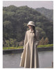 Winter Long Wool & Blends Coat for Women Chic Elegant Womans Clothing Skirted Woolen Overcoat