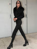 Knit Fluffy Cardigan Sweater Women's Ribbed Long Sleeve V-Neck Fluffy Elegant jacket Coat Female Knitwear Cardigan