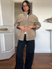 Casual Suede Jackets Women Loose High Neck Long Sleeves Pocket Zipper Coats Female Autumn Winter Chic Solid Outwear