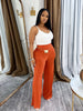 Women High Waist Wide Leg Pants Streetwear Casual Active Trousers