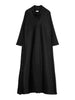 Pleated Three Breasted Turn-down Collar Dress Women Autumn Winter High Loose Plus Size Long Cardigan Coats