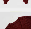 Simple Elegant Office Coat V Neck Twist Cardigan Short Sweater Loose Women Korean Style Retro Jackets Autumn Winter Clothing