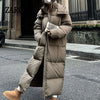 Padded Women Jacket Windproof Warm Winter Long Parkas Overcoat Loose Casual Hoodie Coat Skiing Outerwear Длинные п