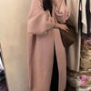 Long Knitted Cardigan Women Design Loose Senior Coat Soft Coat Woman All-match Long Sleeve Cardigans Lady
