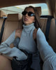 Knitwear 2 Piece-Set Female Vest Ribbed Turtleneck And Casual Patchwork Cover up Outfits Women's Knit Pullover Top