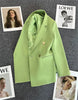 Spring Autumn Long Sleeve Female Blazer Double Button Jacket Ladies Business Work Wear Formal Coat Women Outerwea