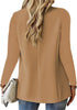 Spring Autumn Women Solid Casual Slim Blazer Elegant Chic Office Lady Basic Suits Jacket Long Sleeve Notched Collar Blazers