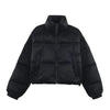 Women Hooded Thicken Warm Cotton Jacket Zipper Glossy Snow Winter Loose Female Coat Lace Up Casual Down Puffer Outwear