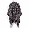 Winter Poncho Women Capes Scarf Imitation Cashmere Ladies Scarves Warm Shawls Wraps Woman Ponchos Bufanda Mujer Foulard