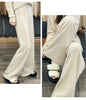 Women's Cashmere Pants 100% Merino Wool Broadfoot Pants Women's Knit Loose Knit Pants Fall/Winter Women's Thick Pants
