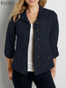 OL Jackets Woman Long Sleeve Stand Collar Outerwear Autumn Vintage Party Work Wear Female Elegant Button UP Coats