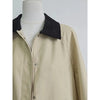 Single-Breasted Jacket Loose Corduroy Turn-Down Collar Long Sleeve Ladies Loose Coat with Pockets Spring Women