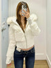 Women's Cotton Jacket Fur Collar Zipper Slim Waist Pocket Warm Thicken Coat Autumn Winter Hooded Jacket Lady Outwears
