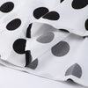 Casual Polka Dot Dress Women's Slim O-neck Full Sleeve High-Waisted Floor-Length Dresses Spring Autumn Robes