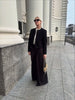 Chic Black Round Neck Napoleon Military Jacket Women Casual Full Sleeve Buttons Cropped Slim Coat Lady Daily Street Jackets