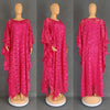 Elegant African Dresses for Women Traditional Dashiki Lace Boubou Plus Size Wedding Party Gown Muslim Kaftan Maxi Dress