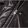 Street Waist Cinching Leather Jacket Women Loose Solid Stand Collar Zipper Pocket Jackets Spring Lady Outwear