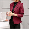 Blazer Ladies, Pocket Jacket, Slim Fit Long-sleeved Korean Style Office Traf Tangada