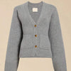 Women's Knitted Cardigan Solid Full Sleeve V Neck Ribbed Autumn Coat Commute Female Knitwear Cardigan Tops