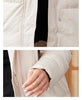 Women Winter Coat Long Thick Parkas Zip Up Warm Female Outwear Slant Pocket Drawstring Hem Women's Jackets 1107