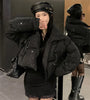 Winter Clothing Parkas Women's Outwear Short Coats Korean Rhinestone Coat Ladies Thickened Warm Cotton Puffer Jackets