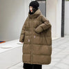 Women 90% White Duck Down Jacket With Hooded Loose Oversize Long Puffer Coat Autumn Winter Warm Outwear Female Parkas