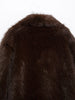 Casual Brown Thick Fur Jackets Women Long Sleeve V Neck Autumn Winter Faux Fur Coats Streetwear Outwears