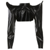 Autumn Women Short Jacket Full Sleeve Zipper Solid Hipster High Street Y2K Festival Wild Mini Blouse