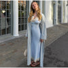 Solid Belted Maxi Trench Coats Women's Loose Full Sleeves Single-breasted Lace-up Windbreak Ladies Early Autumn Outwear