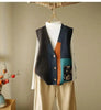 Spring and Autumn loose design vest, vest, women's outerwear, camisole, retro knit vest, cardigan, woolen sweater