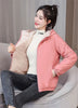 Add Velvet Padded Coat Women Winter Hooded Outerwear Ladies Warm Cotton-Padded Jacket Overcoat Short Female Top
