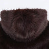 Elegant PU Fur Patchwork Jacket Women Loose Detachable Collar Lapel Double Breasted Jackets Female Winter Warm Outwear