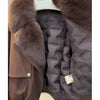 Winter Foreign Style Niche Beige Fur Collar Short Cotton Clothes Women's Loose Versatile and Thin Coat Coat