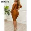 Women Off Shoulder V-neck Ruched Stacked Bodycon Midi Dress Autumn Winter Long Sleeve Party Club Prom Vestidos