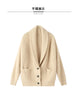 100% Wool Ladies Winter Sweater Thickening Cardigan Ladies V-neck Long Sleeve Jacket And Knitted Women Knit Cardigan Sweater