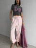 Autumn Women's Gray Sports Pants with Elastic 80% Cotton Jogging Vintage Classic Brown Sweatpants for Women