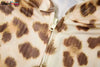 Leopard Contrast Letter Print 2 Piece Set Women Hooded Full Sleeve Crop Jacket+Skinny Stretch Flare Pants Suits
