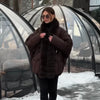 Vintage Faux Fur Patchwork Women Thicken Coat Long Sleeve Belt V-neck Female Outwear Winter Lady Streetwear