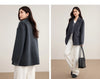 Women's 100% Wool Blazer Tailored Coat Winter Classic Suit Jacket Elegant Lady Warm Windproof Outerwear W54OA8778
