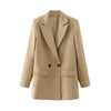 Blazer Woman Black Beige Khaki Blue Green Gray Women coat Office Wear Women's Blazers Jacket Outerwears