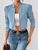 Long Sleeve Commute Simple Casual Knitted Jacket Outerwear for Women