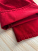 Retro Red Mid-Waist Wide-Leg Straight Corduroy Long Pants For Women Autumn Winter