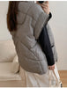 Autumn Winter Simplicity Comfortable Women's Cotton Vest Temperament Versatile Ladies Down Cotton Waistcoat Jackets