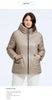 Women's Winter Jacket Plus Size Bio Down Jackets Fur Collar Hooded Quilted Cotton Coat Women Parka Female Clothing