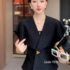 Women's Vest Coat Spring Autumn V-neck Solid Color Ladies Vest Jacket Slim Korean Version Elegant Lady Waistcoat